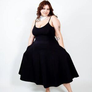 Manners London Petite Black Asri Dress - size XL